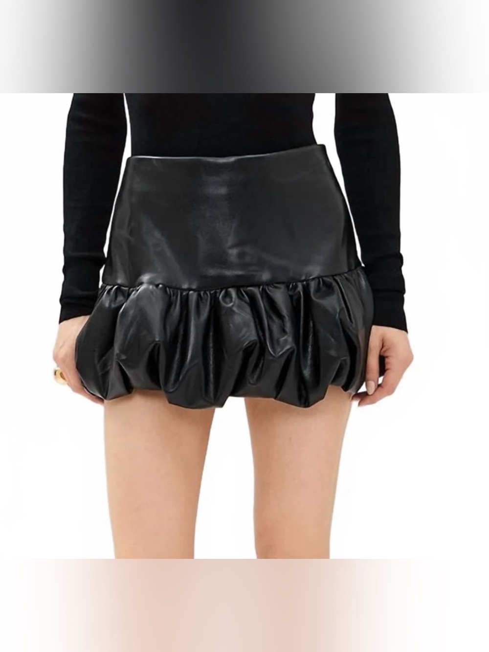 NWT Amanda Bonaire faux leather skort size xs
